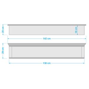 Open wandkast Jasmund Wit