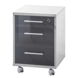 Ensemble de bureau Tux II (5 éléments) Graphite brillant / Gris clair