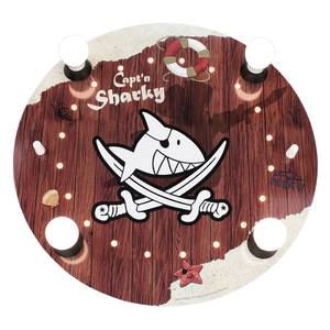 Plafonnier Requin Captn Sharky IV Bouleau massif - 4 ampoules