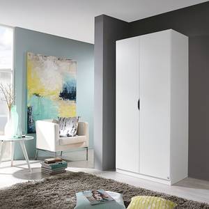 Armoire Freiham Blanc alpin - Blanc alpin - Largeur : 91 cm - Sans portes miroir