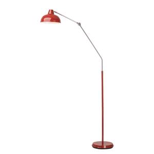 Staande lamp Shelley Staal - 1 lichtbron - Rood