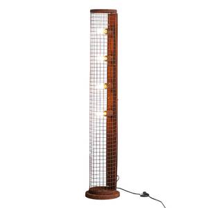 Lampadaire Net Acier - 4 ampoules - Marron