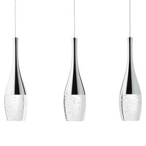 LED-hanglamp Prosecco II Glas/staal - 3 lichtbronnen