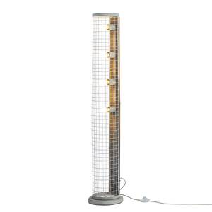 Staande lamp Net Staal - 4 lichtbronnen - Grijs