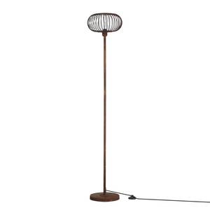 Lampadaire Race Plexiglas / Acier - 1 ampoule - Marron