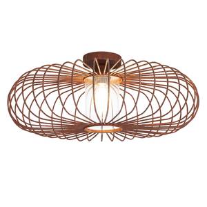 Plafonnier Race Plexiglas / Acier - 1 ampoule - Marron