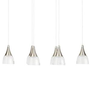 Suspension Moon II Verre / Acier - 6 ampoules