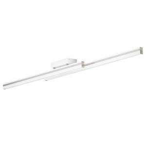 LED-plafondlamp Slim II Plexiglas/staal - 2 lichtbronnen