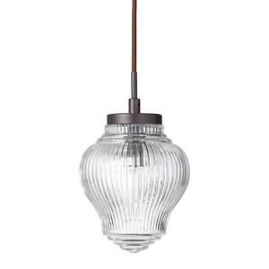 Hanglamp Tanic III Melkglas/staal - 5 lichtbronnen