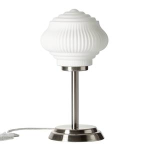 Lampe Tanic Verre dépoli / Acier - 1 ampoule - Blanc