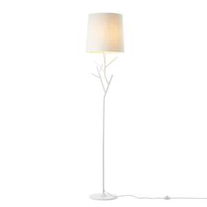 Staande lamp Faun Textielmix/staal - 1 lichtbron - Wit