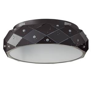 LED-plafondlamp Fona Staal - 1 lichtbron - Zwart