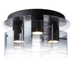 LED-Deckenleuchte Beth II Glas / Stahl - 3-flammig - Schwarz