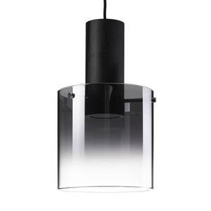 LED-hanglamp Beth III Glas/staal - 3 lichtbronnen - Zwart