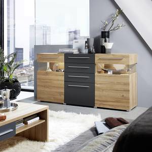 Dressoir Feda inclusief verlichting - Lichte eikenhouten look