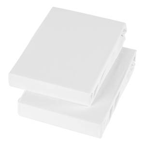 Elastan-Feinjersey-Spannbettttuch Smood Webstoff - 100x200cm - Weiß