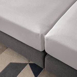 Drap-housse Smood (lot de 2) Tissu - Granit