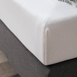 Drap-housse Smood Tissu - Blanc - 200 x 200 cm
