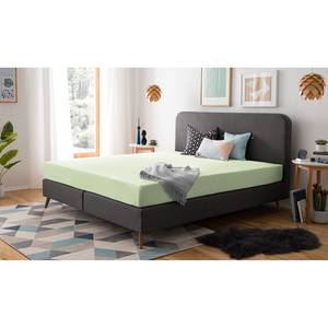 Elastan-Feinjersey-Spannbettttuch Smood Baumwollstoff / Elastan - Mint - 200 x 200 cm