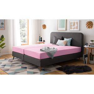 Elastan-Feinjersey-Spannbettttuch Smood Webstoff - 100x200cm - Rosa