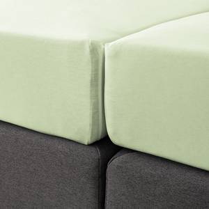 Elastan-Feinjersey-Spannbettttuch Smood Webstoff - 100x200cm - Mint