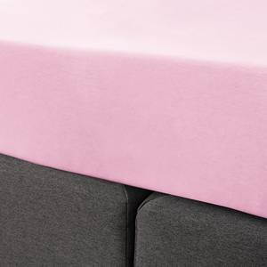 Hoeslaken Smood geweven stof - Roze - 160 x 200 cm