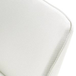 Chaise de bar My Icona Imitation cuir / Acier inoxydable - Argenté - Blanc