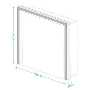 Passe-partout Weimar betonnen look - Concrete look - Breedte: 140 cm