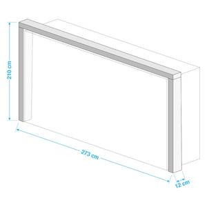 Passepartout Vanea Blanc - Blanc - Largeur : 273 cm