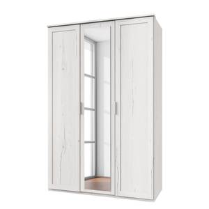 Armoire Nadja Imitation chêne blanc - Imitation chêne blanc - Largeur : 135 cm