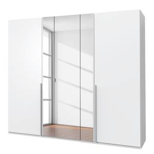 Drehtürenschrank Vanea Weiß - Weiß - Breite: 225 cm - 3 Spiegeltüren