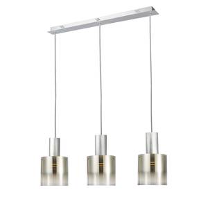 LED-Pendelleuchte Beth III Glas / Stahl - 3-flammig