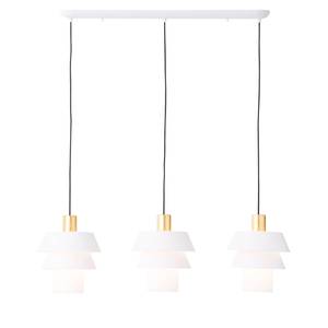 Hanglamp Göteborg II Wit - Glas - Metaal - 95 x 151 x 23 cm