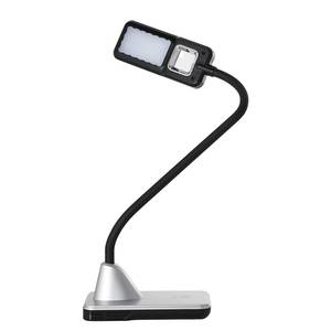 LED-tafellamp Joscha Plexiglas/staal - 1 lichtbron - Zilver