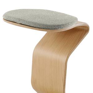 Tabouret myERCOLINO Laine de Laneve / Placage en bois véritable - Granit