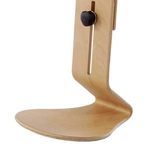 Hocker myERCOLINO Laneve-wol/echt houten fineerlaag - Paars