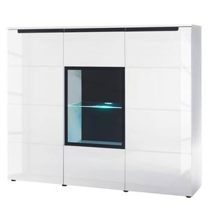 Buffet haut Albee Blanc brillant / Noir