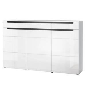 Dressoir Albee hoogglans wit/zwart