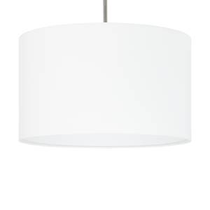 Hanglamp Pasteri III textielmix / staal - 1 lichtbron - Wit - Breedte: 38 cm