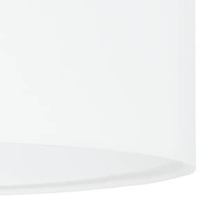 Suspension Pasteri III Tissu mélangé / Acier - 1 ampoule - Blanc - Largeur : 38 cm