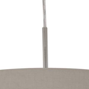 Suspension Pasteri III Tissu mélangé / Acier - 1 ampoule - Cappuccino - Largeur : 38 cm