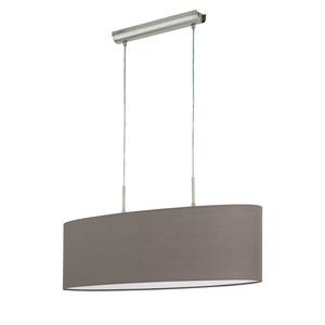 Hanglamp Pasteri IV textielmix / staal - 2 lichtbronnen - Cubanit - Breedte: 75 cm