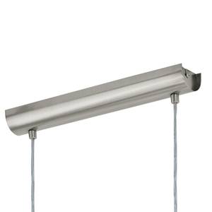Hanglamp Pasteri IV textielmix / staal - 2 lichtbronnen - Cappuccinokleurig - Breedte: 100 cm