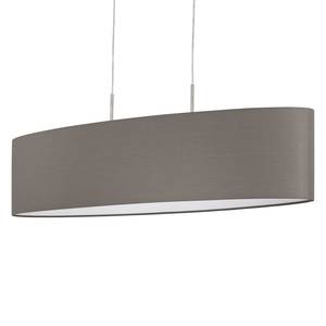 Hanglamp Pasteri IV textielmix / staal - 2 lichtbronnen - Cubanit - Breedte: 100 cm