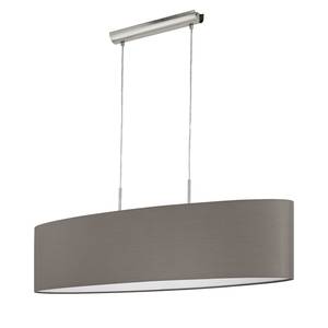 Hanglamp Pasteri IV textielmix / staal - 2 lichtbronnen - Cubanit - Breedte: 100 cm