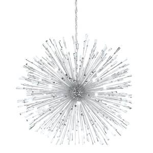 LED-Pendelleuchte Vivaldo Kristallglas / Stahl - Breite: 98 cm