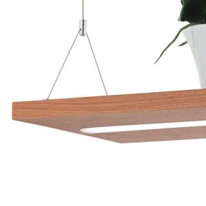 LED-hanglamp Monroy hout / staal - 1 lichtbron