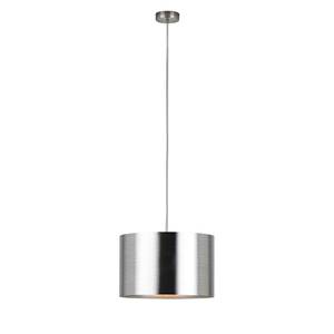 Hanglamp Saganto IV kunststof / staal - 1 lichtbron - Zilver