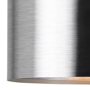 Hanglamp Saganto IV kunststof / staal - 1 lichtbron - Zilver