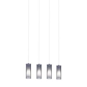 Hanglamp Pinto Nero III glas / staal - 4 lichtbronnen